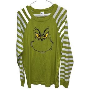 HANNA ANDERSSON DR SEUSS GRINCH PAJAMA SHIRT TOP ADULT UNISEX XL